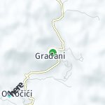 Map for location: Građani, Montenegro