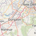 Map for location: Gurugram, India