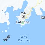 Map for location: Entebbe, Uganda