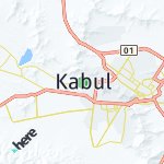 Map for location: Kabul, Afghanistan