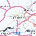 Map for location: Lleida, Spain