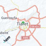 Map for location: Tiaret, Algeria