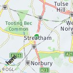 Map for location: Streatham, United Kingdom