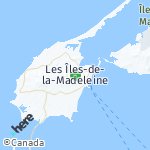Map for location: Les Îles-de-la-Madeleine, Canada