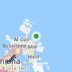 Map for location: Amwaj, Bahrain