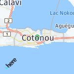 Map for location: Cotonou, Benin