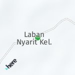 Map for location: Laban Nyarit, Indonesia