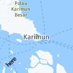 Map for location: Karimun, Indonesia