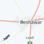 Map for location: Peshawar, Pakistan