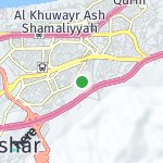 Map for location: Khuwair, Oman