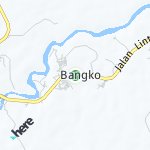 Map for location: Bangko, Indonesia