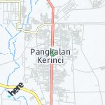 Map for location: Pangkalan Kerinci, Indonesia