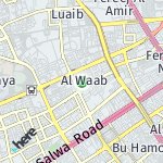 Map for location: Al Waab, Qatar