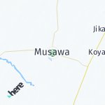 Map for location: Musawa, Nigeria