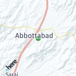 Map for location: Abbottabad, Pakistan