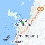Map for location: Kota Kinabalu, Malaysia