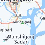 Map for location: Munshiganj, Bangladesh