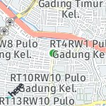 Map for location: Pulo Gadung, Indonesia