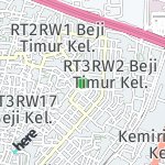 Map for location: Beji Timur, Indonesia