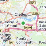 Map for location: Champs-sur-Marne, France