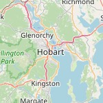 Map for location: Hobart, Australia