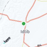 Map for location: Idlib, Syria