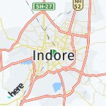 Map for location: Indore, India