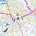 Map for location: Serpong, Indonesia