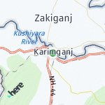 Map for location: Karimganj, India