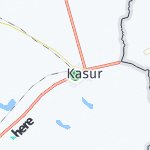 Map for location: Kasur, Pakistan