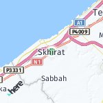 Map for location: Skhirat, Morocco