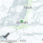 Map for location: Zermatt, Swiss