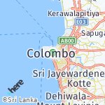 Map for location: Colombo, Sri Lanka