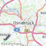 Map for location: Osnabrück, Germany