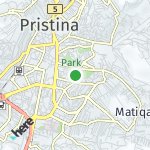 Map for location: Pristina, Kosovo