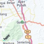 Map for location: Gurun, Malaysia