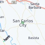 Map for location: San Carlos City, Philippines