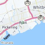 Map for location: Ajax, Canada