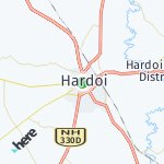 Map for location: Hardoi, India