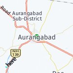 Map for location: Aurangabad, India