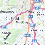 Map for location: Mödling, Austria