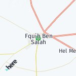 Map for location: Fquih Ben Salah, Morocco
