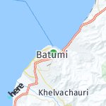Map for location: Batumi, Georgia