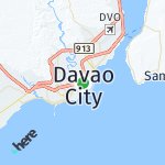 Map for location: Davao City, Philippines