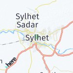 Map for location: Sylhet, Bangladesh
