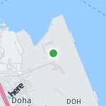 Map for location: Doha International Airport, Qatar