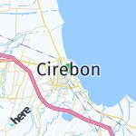 Map for location: Cirebon, Indonesia