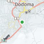 Map for location: Dodoma, Tanzania