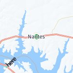 Map for location: Nantes, Brazil