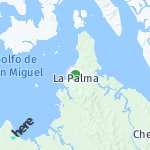Map for location: La Palma, Panama